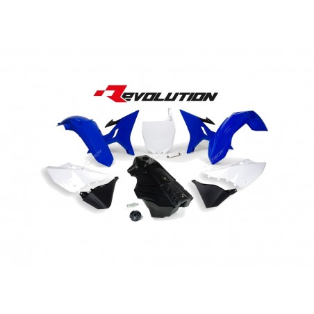 RACETECH Complete plastic kit + gasoline fuel tank REVOLUTION OEM COLOR 1088017001
