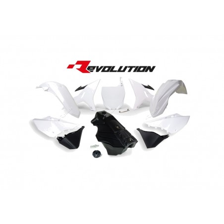 RACETECH Complete plastic kit + gasoline fuel tank REVOLUTION 1088017002