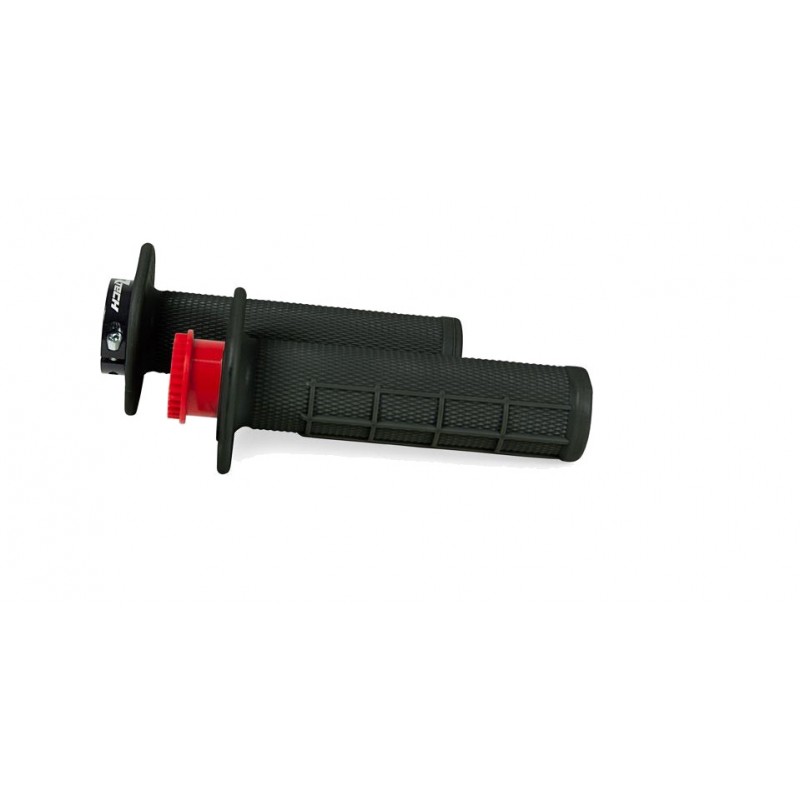 RACETECH Puños moto enduro offroad HALF WAFFLE R20 LOCK-ON 1123802001