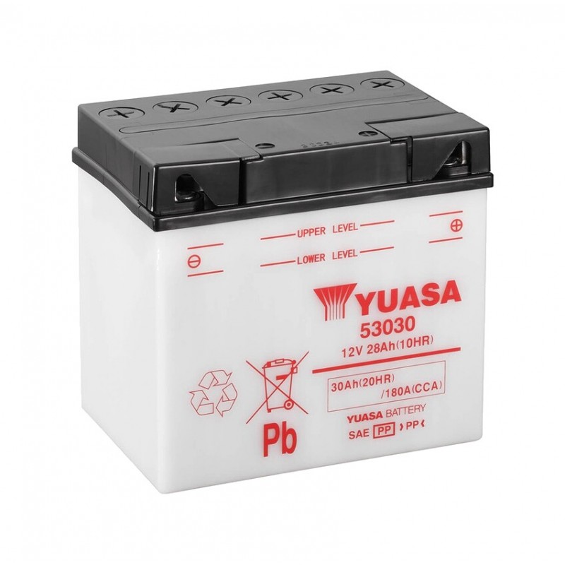 YUASA Battery with electrolyte 53030 COMBIPACK 1113578