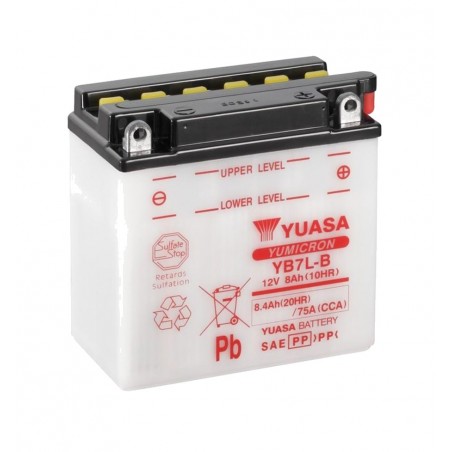 YUASA Batería con electrolito YB7L-B COMBIPACK 1113586