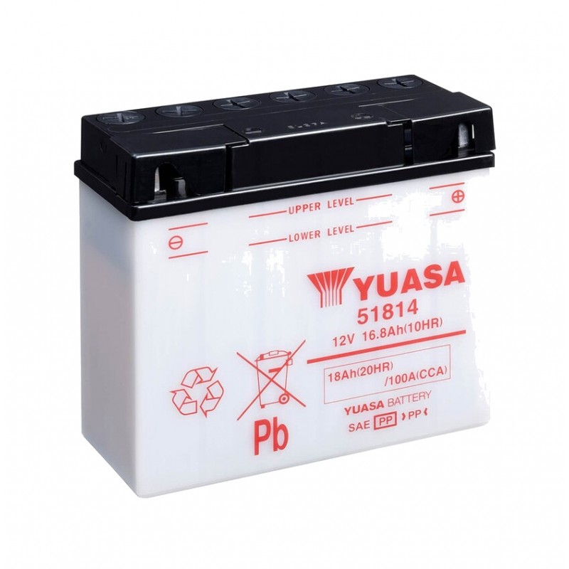 YUASA Battery with electrolyte 51814 COMBIPACK 1113590