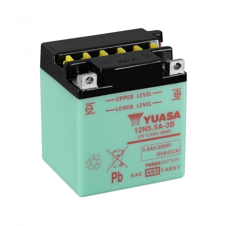 YUASA Batería con electrolito 12N5.5A-3B COMBIPACK 1113598
