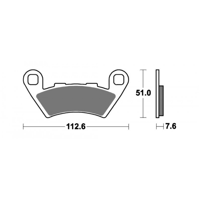 TECNIUM SINTERED BRAKE PADS MF444 (KL BRERA) 1122542