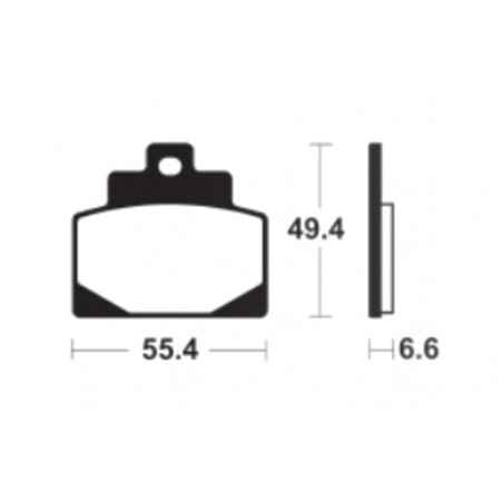 TECNIUM SINTERED BRAKE PADS MSS438 1122694