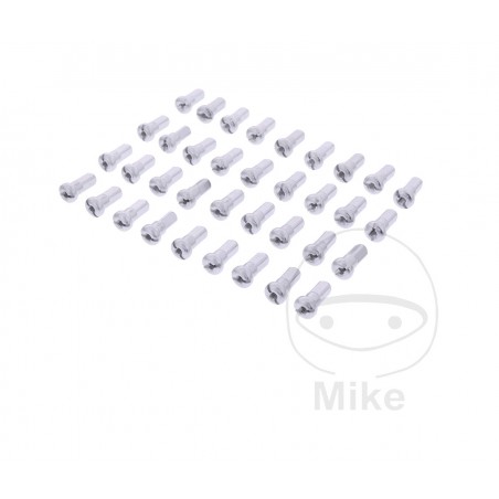 JMP Set of 36 aluminum spoke studs for motorcycle rear rim 701.02.41
