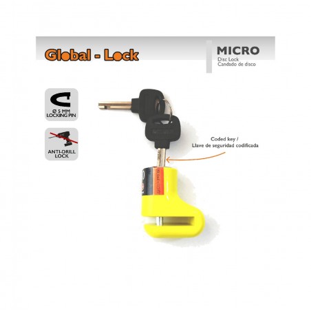 GLOBAL-LOCK Disc anti-theft with key MICRO 5,5MM 5726828