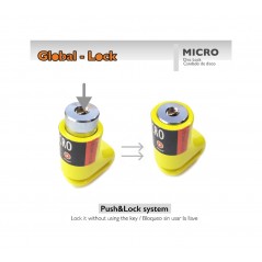 GLOBAL-LOCK Antirrobo disco con llave para discos MICRO 5,5MM 5726828