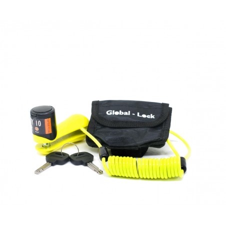 GLOBAL-LOCK Antirrobo disco con llave de discos y accesorios CITY 10 FUNDA +REMINDER 5726830