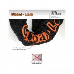 GLOBAL-LOCK Antirrobo cadena integrada con llave de discos 10X1500 5728801
