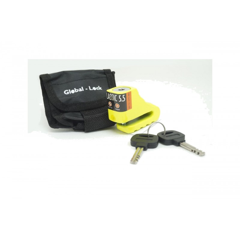 GLOBAL-LOCK Antirrobo disco con llave de discos y funda CLASSIC 5,5 5726848