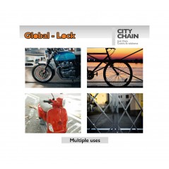 GLOBAL-LOCK Anti-theft padlock chain 10X1500 5726851