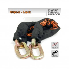 GLOBAL-LOCK Anti-theft chain + padlock kit 10X10X1500 CLASSIC PAD 5726958