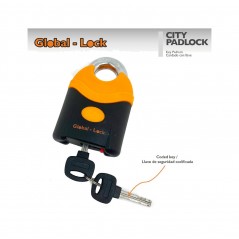 GLOBAL-LOCK Candado con llave de discos 13X72X103 CITY PAD 5728757