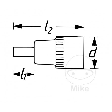 HAZET Punta de destornillador torx 1/4 T30 608.33.64