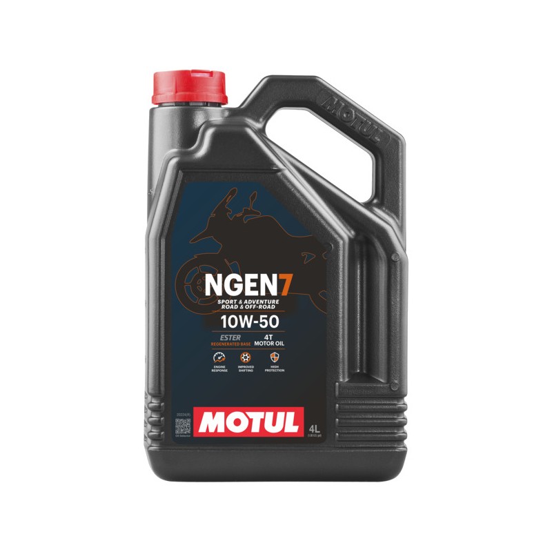 MOTUL Aceite lubricante motor moto NGEN 7 10W50 4T 4L (NEW 7100) 111823