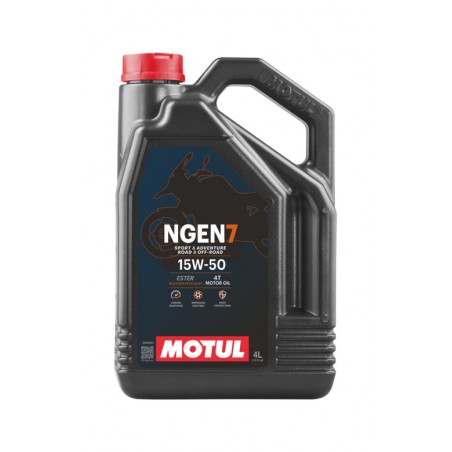 MOTUL Aceite lubricante motor moto NGEN 7 15W50 4T 4L (NEW 7100) 111825