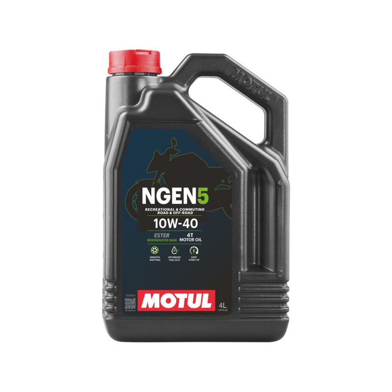 MOTUL Aceite lubricante motor moto NGEN 5 10W40 4T 4L (NEW 5100) 111830