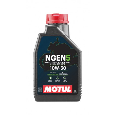 MOTUL Aceite lubricante motor moto NGEN 5 10W50 4T 1L (NEW 5100) 111831
