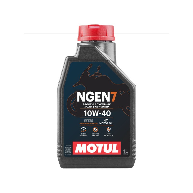 MOTUL Aceite lubricante motor moto NGEN 7 10W40 4T 1L (NEW 7100) 111835