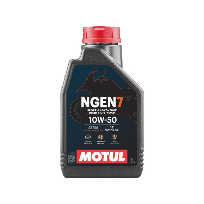 MOTUL Aceite lubricante motor moto NGEN 7 10W50 4T 1L (NEW 7100) 111822