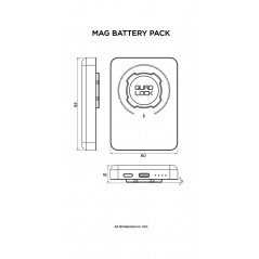 QUAD LOCK Batería externa inalámbrica MAG 5000 MAH 1122819