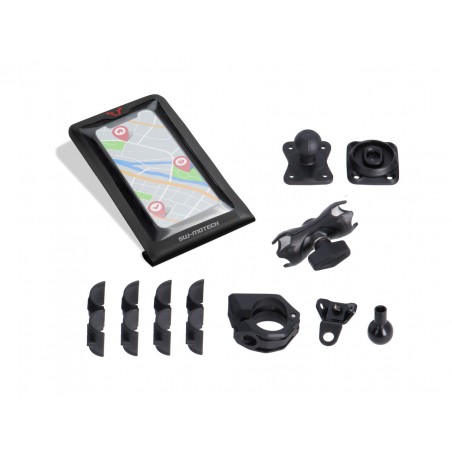SW-MOTECH Kit fijación universal navegador con bolsa para movil GPS GPS0030835500