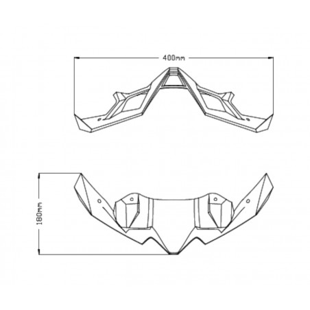 PUIG Front spoiler NAKED 20626