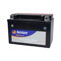 TECNIUM Maintenance-free motorcycle battery - high capacity and durability for your YTX9-BS / BTX9-BS 329805