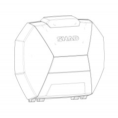 SHAD Replacement aluminum lid for side cases SH38X D1B38TAMR