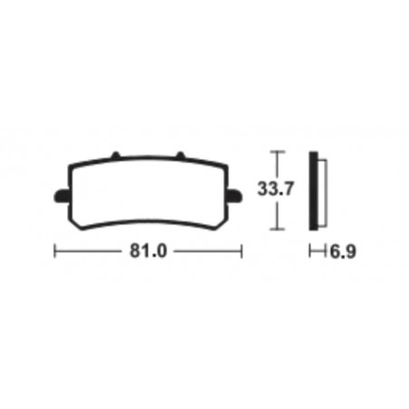 TECNIUM SINTERED BRAKE PADS MTR462 1121580