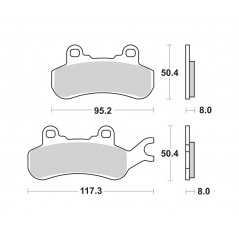 Sintered brake pads  07GR91SX