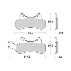 Sintered brake pads  07GR92SX