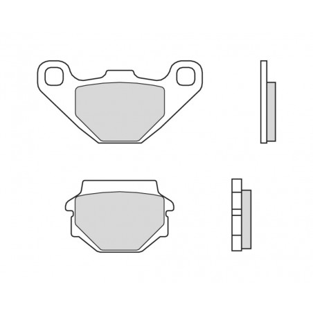 BREMBO Pastillas de freno orgánicas 07YA54CC 40000031