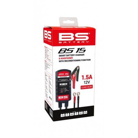 BS BATTERY Cargador de batería inteligente CHARGER BS15 1125497