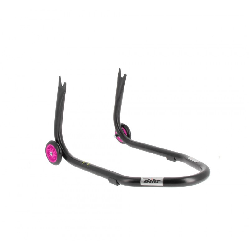 BIHR Caballete trasero soporte para diábolos color ruedas rosas REAR STAND HOME TRACK 'V' SUPPORT 3032099