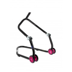 BIHR Caballete delantero al chasis ruedas rosas HOME TRACK FRONT STAND 3032103