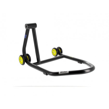 BIHR Left single arm stand with yellow wheels HOME TRACK REAR 3032108