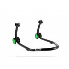 BIHR Rear stand with colored support and green wheels HOME TRACK 'V' 3032120