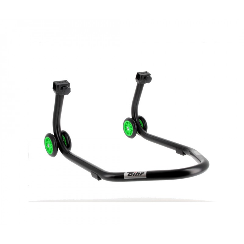 BIHR Rear stand with colored support and green wheels HOME TRACK 'V' 3032120