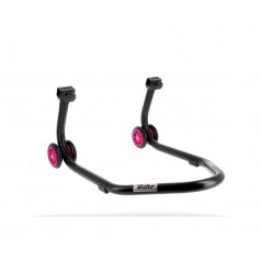BIHR Caballete trasero soporte color y ruedas rosas REAR STAND HOME TRACK 'V' SUPPORT 3032138