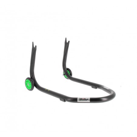 BIHR Caballete trasero soporte para diábolos color ruedas verdes REAR STAND HOME TRACK 'V' SUPPORT 3032141