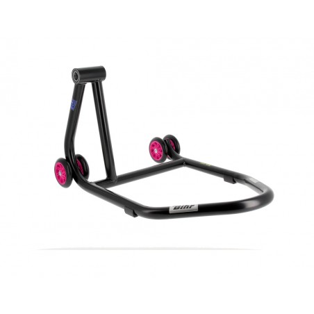 BIHR Caballete monobrazo izquierdo ruedas rosas HOME TRACK REAR STAND 3032146