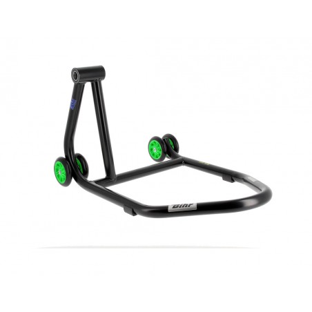 BIHR Caballete monobrazo izquierdo ruedas verdes HOME TRACK REAR STAND 3032155