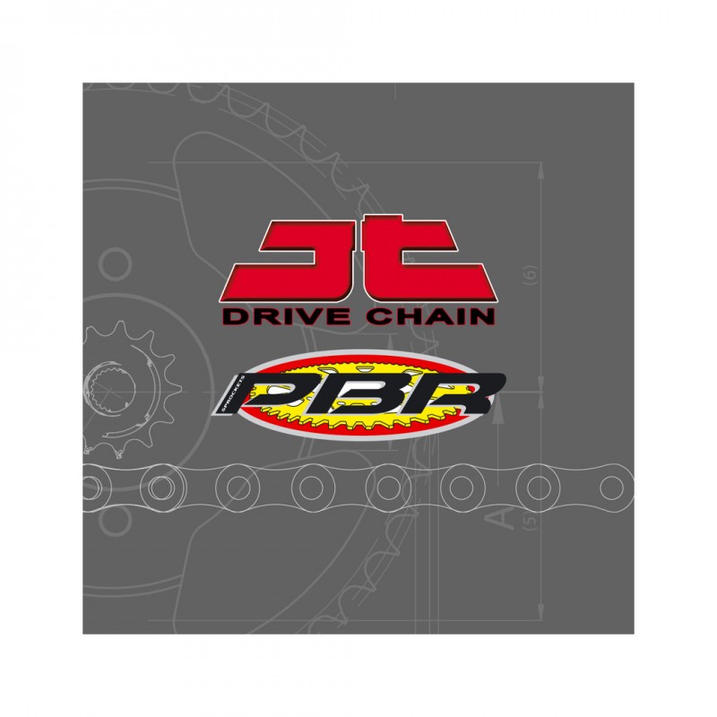 JT DRIVE CHAIN Kit de cadena Super Reforzado corona Standard 525Z3 17/45 3037705