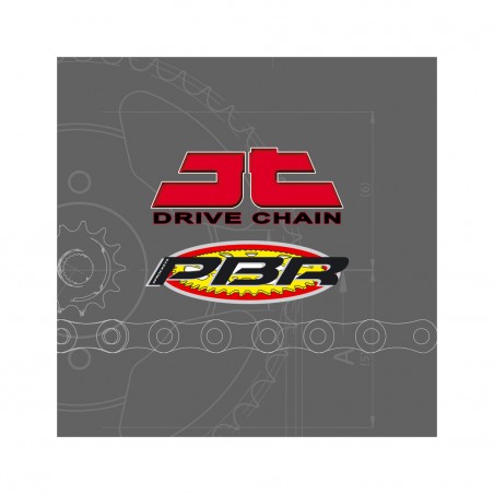 JT DRIVE CHAIN Super Reinforced Standard Crown Kit 525Z3 17/45 3037705