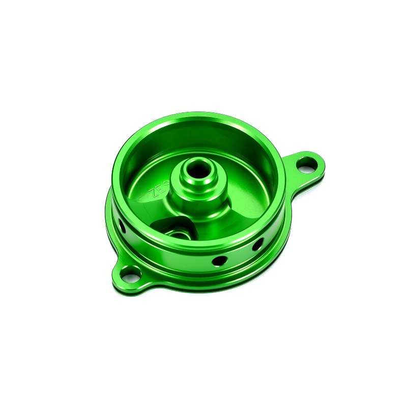 V PARTS Tapa filtro de aceite verde Kawasaki 38217