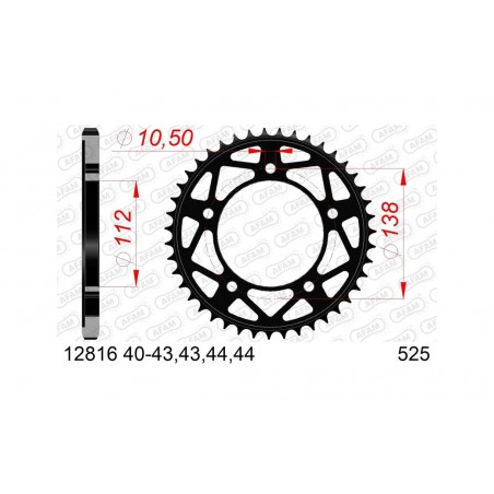 AFAM Standard steel crown 12816 525 1074462006