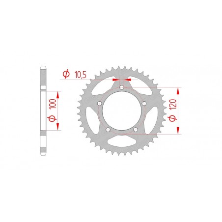 AFAM Standard steel crown 35801 520 1074625004