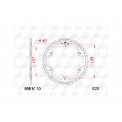 AFAM Standard steel crown 86610 525 1126475001
